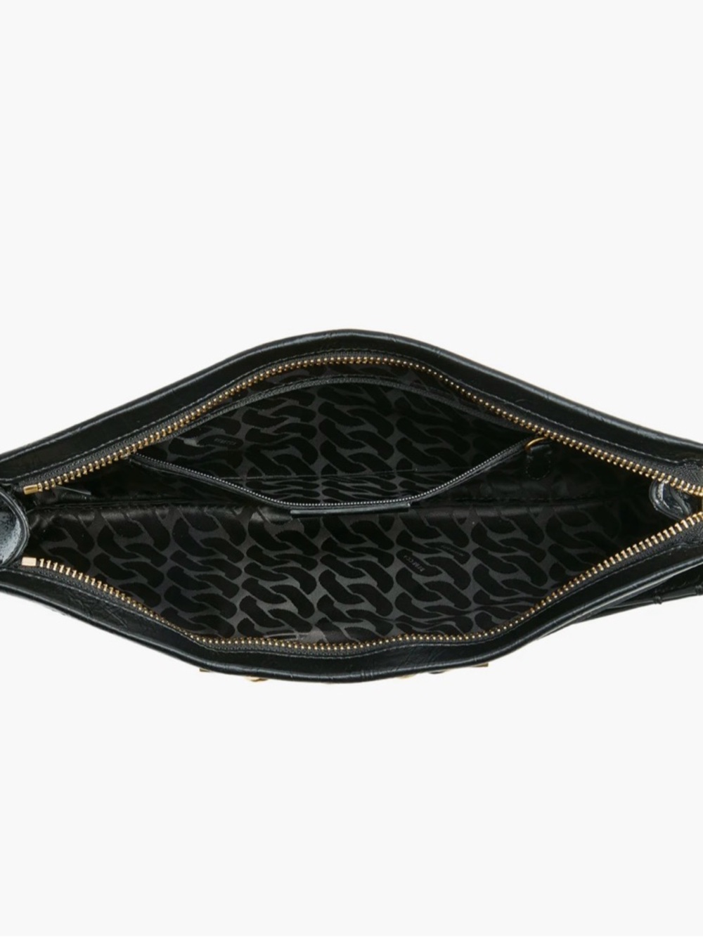 Rebecca Minkoff Black & Gold Chain Clutch | Convertible Wristlet & Dust Bag  NWT - Picture 8 of 16